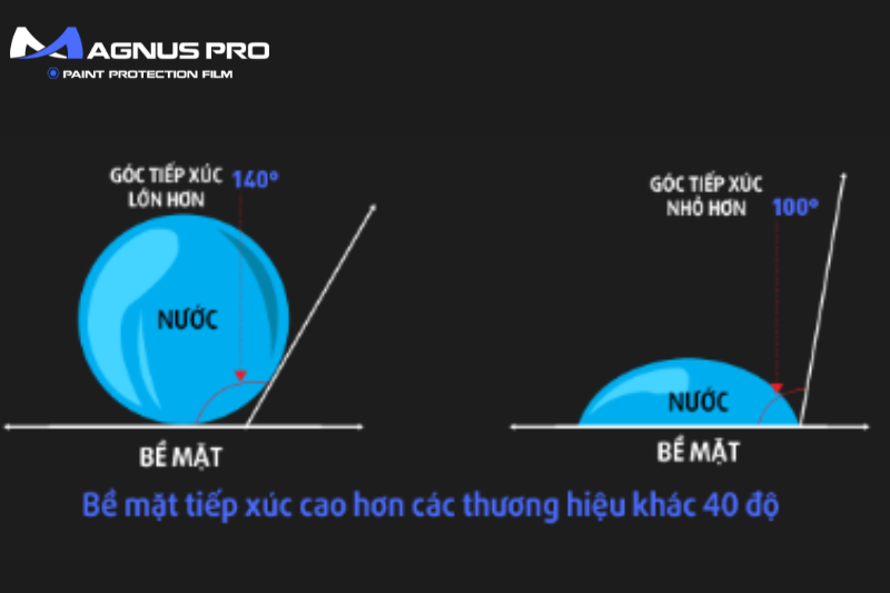 Khả năng kháng nước PPF Magnus Pro so với các thương hiệu khác