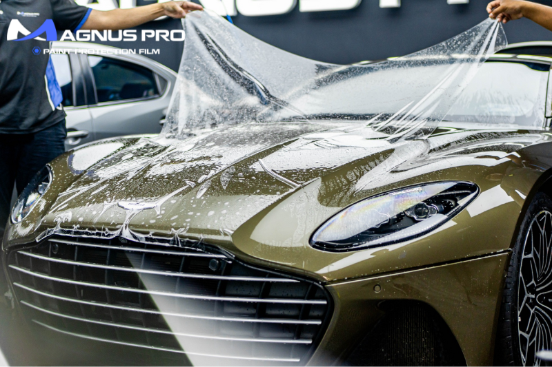 Dán PPF Magnus Pro cho vị trí nắp capo ô tô