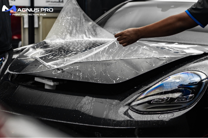 Thi công dán PPF Magnus Pro cho vị trí nắp capo