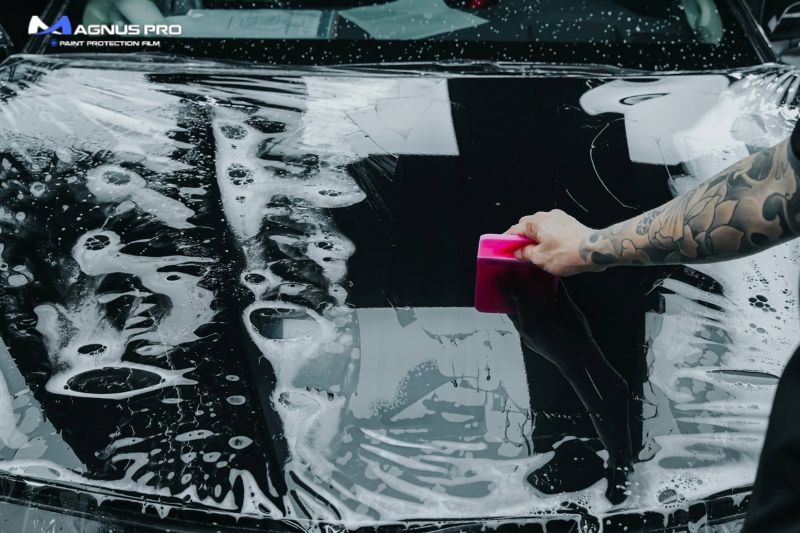Quá trình thi công dán PPF ô tô tại Phủ Lý
