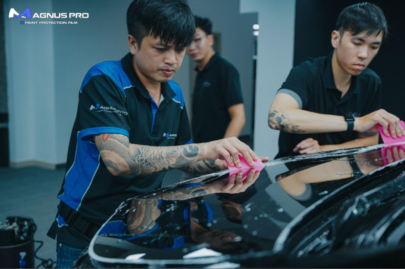 Thi công dán PPF Magnus Pro cho Toyota Alphard
